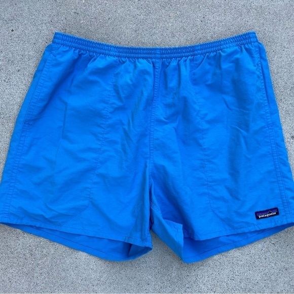 Men's Patagonia Swim Shorts Blue Solid Liner REMOVED XL Nylon Pocket Hybrid Gym - Picture 1 of 11